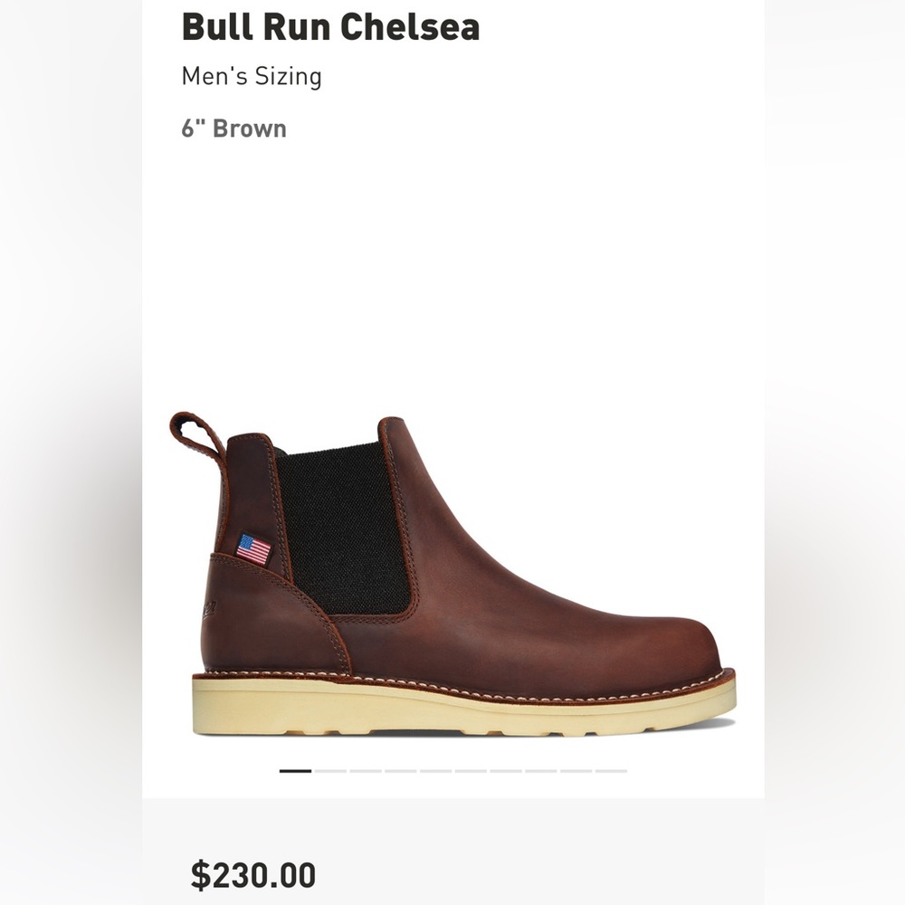 Danner Bull Run Men’s Chelsea Boot size 12.